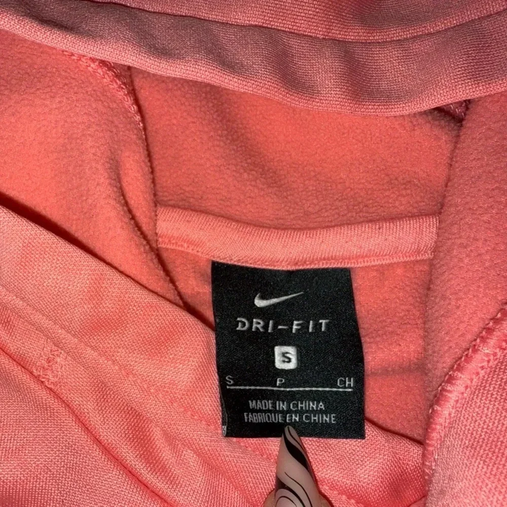 Nike pink crop hoodie